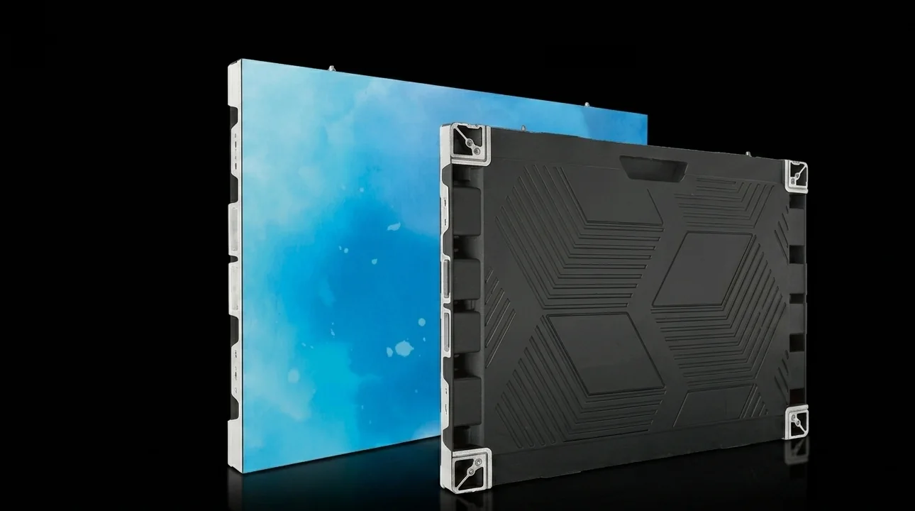 Core-HD-Modul: leuchtende Vorderseite in Blau und Rückseite mit Gehäuse